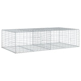 NNEVL Gabion Basket with Cover 200x100x50 cm Galvanised Iron