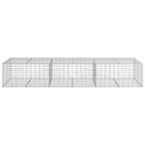 NNEVL Gabion Basket with Cover 300x100x50 cm Galvanised Iron