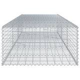 NNEVL Gabion Basket with Cover 300x100x50 cm Galvanised Iron