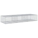 NNEVL Gabion Basket with Cover 300x100x50 cm Galvanised Iron