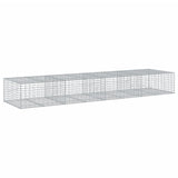 NNEVL Gabion Basket with Cover 400x100x50 cm Galvanised Iron