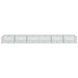 NNEVL Gabion Basket with Cover 600x100x50 cm Galvanised Iron