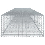 NNEVL Gabion Basket with Cover 600x100x50 cm Galvanised Iron
