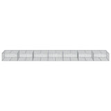 NNEVL Gabion Basket with Cover 700x100x50 cm Galvanised Iron