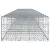NNEVL Gabion Basket with Cover 700x100x50 cm Galvanised Iron