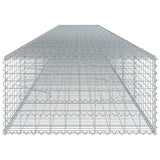 NNEVL Gabion Basket with Cover 800x100x50 cm Galvanised Iron