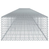 NNEVL Gabion Basket with Cover 1000x100x50 cm Galvanised Iron