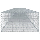 NNEVL Gabion Basket with Cover 1100x100x50 cm Galvanised Iron