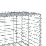 NNEVL Gabion Basket with Cover 1200x100x50 cm Galvanised Iron