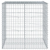 NNEVL Gabion Basket with Cover 100x100x100 cm Galvanised Iron