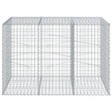 NNEVL Gabion Basket with Cover 150x100x100 cm Galvanised Iron