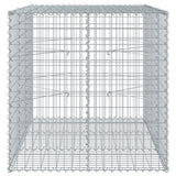 NNEVL Gabion Basket with Cover 150x100x100 cm Galvanised Iron