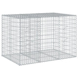NNEVL Gabion Basket with Cover 150x100x100 cm Galvanised Iron