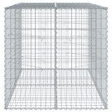 NNEVL Gabion Basket with Cover 200x100x100 cm Galvanised Iron
