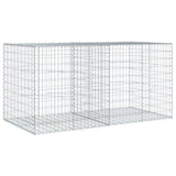 NNEVL Gabion Basket with Cover 200x100x100 cm Galvanised Iron
