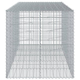 NNEVL Gabion Basket with Cover 250x100x100 cm Galvanised Iron