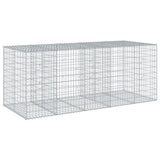 NNEVL Gabion Basket with Cover 250x100x100 cm Galvanised Iron
