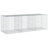 NNEVL Gabion Basket with Cover 300x100x100 cm Galvanised Iron