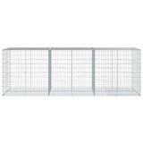 NNEVL Gabion Basket with Cover 300x100x100 cm Galvanised Iron