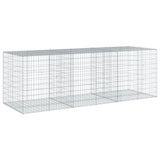 NNEVL Gabion Basket with Cover 300x100x100 cm Galvanised Iron