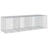 NNEVL Gabion Basket with Cover 350x100x100 cm Galvanised Iron