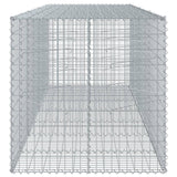 NNEVL Gabion Basket with Cover 350x100x100 cm Galvanised Iron
