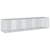 NNEVL Gabion Basket with Cover 450x100x100 cm Galvanised Iron