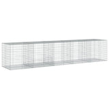 NNEVL Gabion Basket with Cover 500x100x100 cm Galvanised Iron