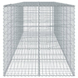 NNEVL Gabion Basket with Cover 500x100x100 cm Galvanised Iron