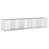 NNEVL Gabion Basket with Cover 500x100x100 cm Galvanised Iron