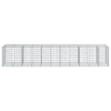 NNEVL Gabion Basket with Cover 550x100x100 cm Galvanised Iron