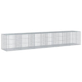 NNEVL Gabion Basket with Cover 600x100x100 cm Galvanised Iron