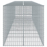 NNEVL Gabion Basket with Cover 600x100x100 cm Galvanised Iron