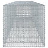 NNEVL Gabion Basket with Cover 650x100x100 cm Galvanised Iron