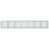 NNEVL Gabion Basket with Cover 700x100x100 cm Galvanised Iron