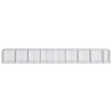 NNEVL Gabion Basket with Cover 850x100x100 cm Galvanised Iron