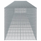 NNEVL Gabion Basket with Cover 850x100x100 cm Galvanised Iron
