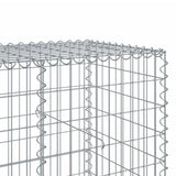 NNEVL Gabion Basket with Cover 900x100x100 cm Galvanised Iron