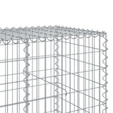 NNEVL Gabion Basket with Cover 950x100x100 cm Galvanised Iron