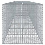 NNEVL Gabion Basket with Cover 1000x100x100 cm Galvanised Iron