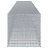 NNEVL Gabion Basket with Cover 1150x100x100 cm Galvanised Iron