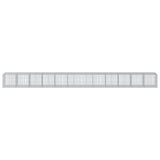 NNEVL Gabion Basket with Cover 1200x100x100 cm Galvanised Iron