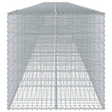 NNEVL Gabion Basket with Cover 1200x100x100 cm Galvanised Iron