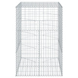 NNEVL Gabion Basket with Cover 100x100x150 cm Galvanised Iron