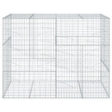 NNEVL Gabion Basket with Cover 200x100x150 cm Galvanised Iron
