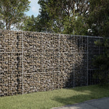 NNEVL Gabion Basket with Cover 200x100x150 cm Galvanised Iron