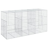 NNEVL Gabion Basket with Cover 300x100x150 cm Galvanised Iron