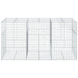 NNEVL Gabion Basket with Cover 300x100x150 cm Galvanised Iron