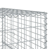 NNEVL Gabion Basket with Cover 300x100x150 cm Galvanised Iron