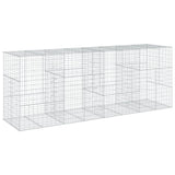 NNEVL Gabion Basket with Cover 400x100x150 cm Galvanised Iron